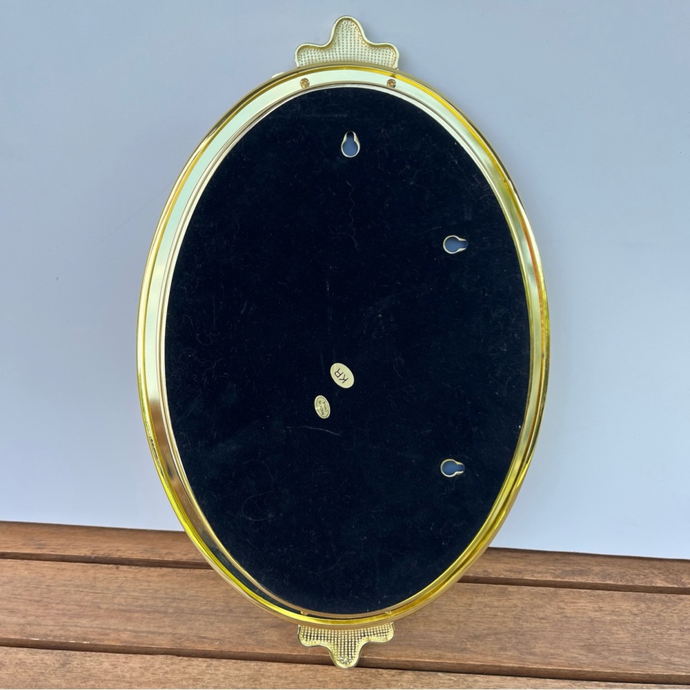 Beautiful Vintage Avon Gift Collection Vanity Tray/wall Mirror Goldtone 14x9 EUC - Picture 5 of 5